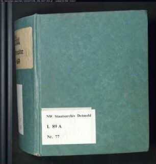 Gogerichtsregister Vogtei Detmold