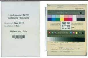 Entnazifizierung Fritz Uellendahl , geb. 04.05.1889 (Fabrikant)