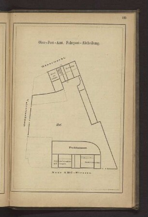 Ober-Post-Amt, Fahrpost-Abtheilung.