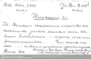 Jus Romanum B 0515.d