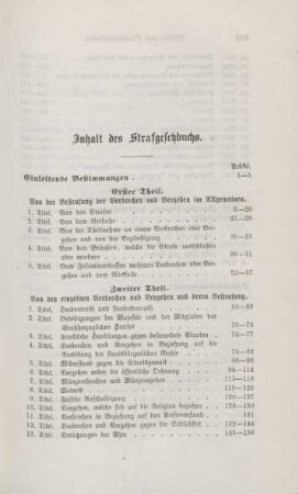 Inhalt des Strafgesetzbuchs