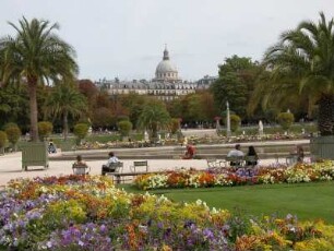 Jardin du Luxembourg und Kuppel des Pantheon