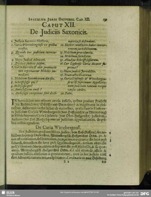 Caput XII. De Iudiciis Saxonicis