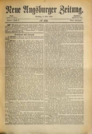 Neue Augsburger Zeitung. 1889,5/8