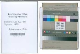Entnazifizierung Fritz Schuchmann , geb. 28.01.1906 (Fahrer)