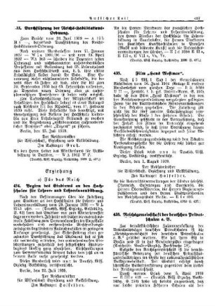 Reichsgemeinschaft der deutschen Privatschulen e. V. : [Erziehung] ; [Für das Reich] ; [Amtliche Erlasse] ; [Amtlicher Teil]