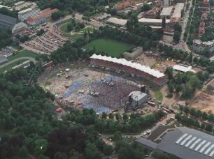 Erfurt, Steigerwaldstadion. Konzert Bon Jovie am 13. Juni 1996