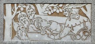 Heiligkreuz-Schule — Südflügel — Wandbild