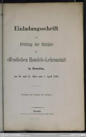 Ueber Compas und Compaskarte : Separatabdruck aus dem Programm der Handels-Lehranstalt