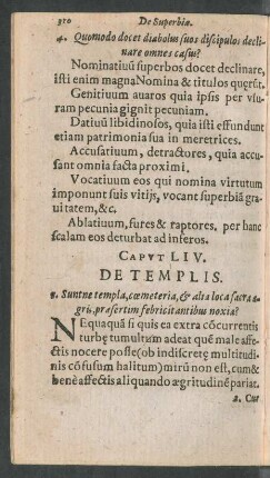Caput LIV. De Templis.