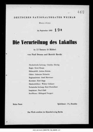 Die Verurteilung des Lukullus