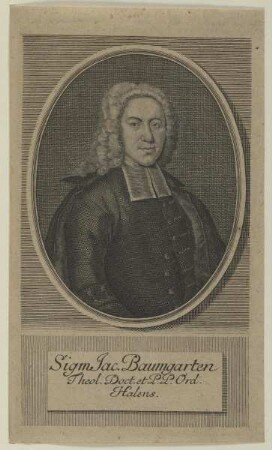 Bildnis des Sigm. Jac. Baumgarten