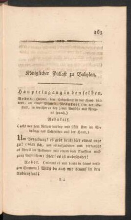 Königlicher Pallast zu Babylon.