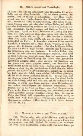 II. Materia medica und Toxikologie.