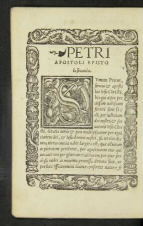 Petri Apostoli Epistola secunda.