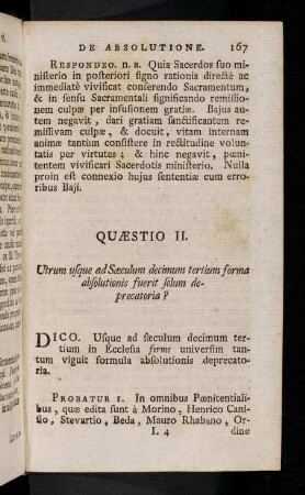 167-186, Quaestio II.