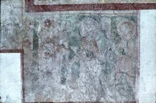 Apostel Petrus mit zwei weiteren Heiligen
