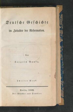 Bd. 2: Deutsche Geschichte im Zeitalter der Reformation