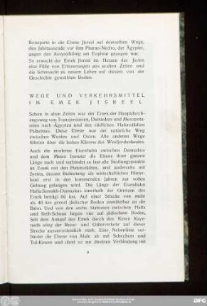 Wege Und Verkehrsmittel Im Emek Jisreel