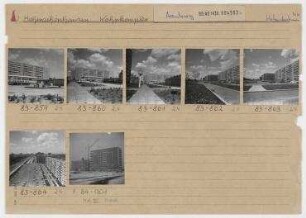 Wohnkomplex Hohenschönhausen. Berlin, Hohenschönhausen, Arendsweg/Leninallee (vor 1950 und seit 1992 Landsberger Allee)