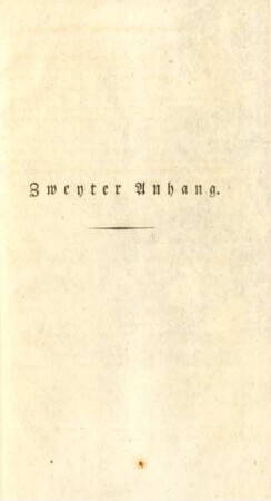 Zweyter Anhang