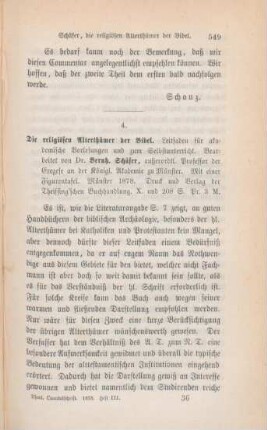 549-552 [Rezension] Die religiösen Alterthümer der Bibel
