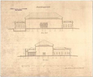 Billing, Hermann; Karlsruhe (Baden-Württemberg); Ausstattung Große Deutsche Kunstausstellung - Längsschnitt; Querschnitt