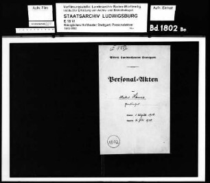 Hänse, Walter (*24.06.1903 in Mannheim); Opernsänger; ausgesch.: 1938