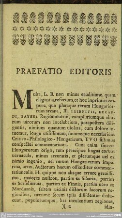 Praefation Editoris