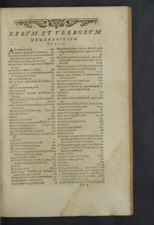 Rerum et verborum