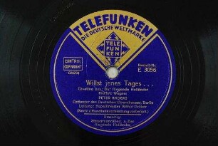 Willst jenes Tages... : Cavatine aus: Der fliegende Holländer / Richard Wagner