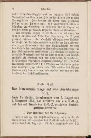 I. Der Umfang der Versicherung.