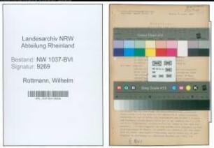 Entnazifizierung Wilhelm Rottmann , geb. 19.04.1903 (Stadtinspektor)