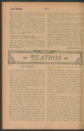 Teatros : Pablo Podesta