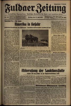 Ausgabe vom Freitag, den 10. Juli 1936.