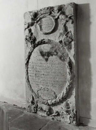 Grabplatte für Johanna Sophia von Maxen