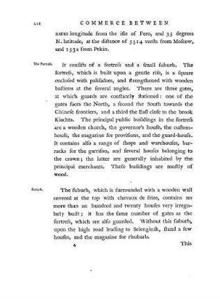 Chap. III. Account of the Russian and Chinese settlements upon the confines of Siberia - Description of the Russian frontier town Kiachta - Of the Chinese frontier town Maimatschin - Its buildings, pagodas, &c