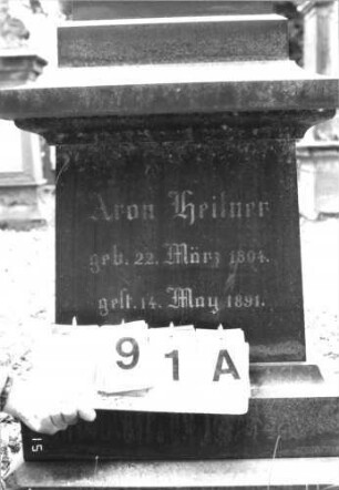 Grabstein 91 [Hahn S. 92 Grab-Nr. 845]: Grabstein 91A [Hahn S. 92 Grab-Nr. 845]