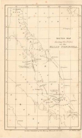 Sketch map shewing the States on the Malay Peninsula