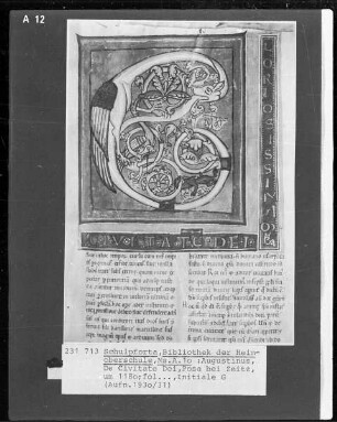Augustinus, De Civitate Dei, Initiale G