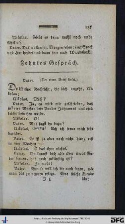 Zehntes Gespräch.