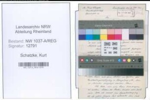 Entnazifizierung Kurt Schatzke , geb. 06.02.1907 ()