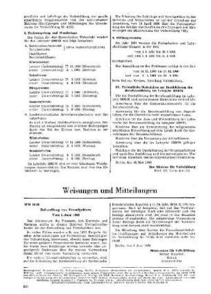 Behandlung von Fremdgeldern : 60/60 vom 1. Juni 1960 ; [Weisungen und Mitteilungen]