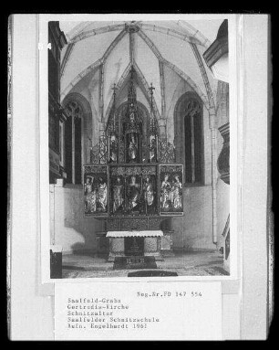 Mittelteil mit heiliger Gertrud und heiligen Bischöfen