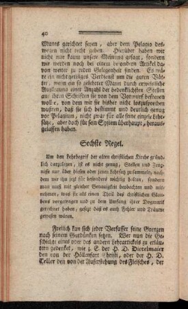 Sechste Regel.
