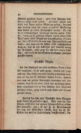 Sechste Regel.