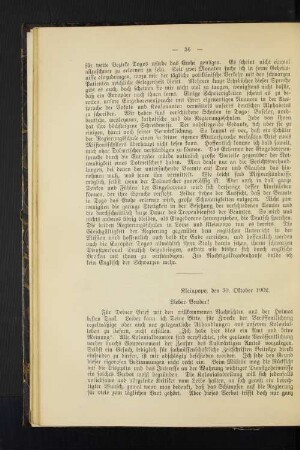Kleinpopo, den 30. Oktober 1902.