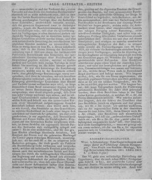 Reichlin-Meldegg, P.: Ueber Lagerstellungen und einige damit in Verbindung stehende Bewegungen. Wien: Schaumburg 1831