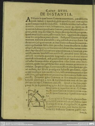 Caput XVIII. De Distantia