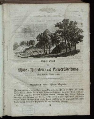 Erstes Stück. Prag den 2ten Jenner 1788.
